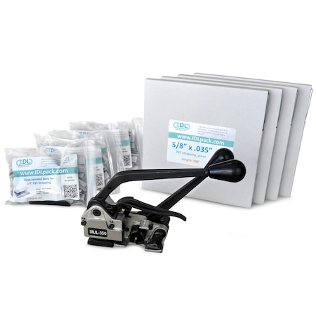 Idl Packaging 5/8" Polyester Strapping Kit, 800 Ft., Combination Tool CM.PSK.58.800